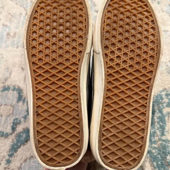 VANS X CDG Comme Des Garçons Heart Painted Black Classic Low Top Sneakers Size 7 - Picture 7 of 10